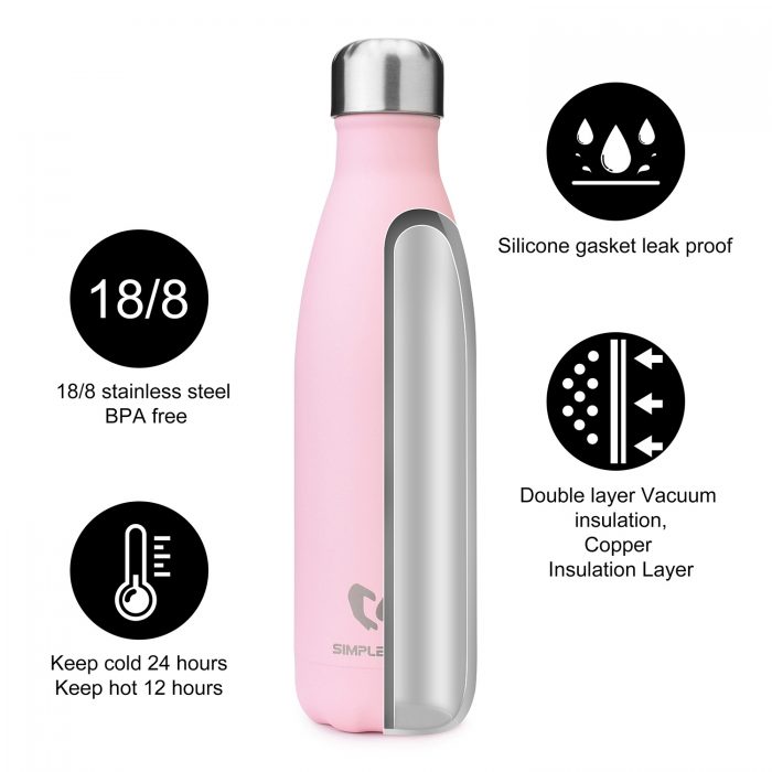 vacuum insulated stainless steel water bottle