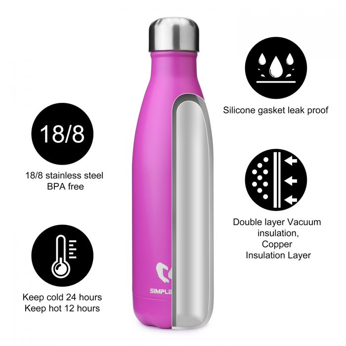 vacuum insulated stainless steel water bottle